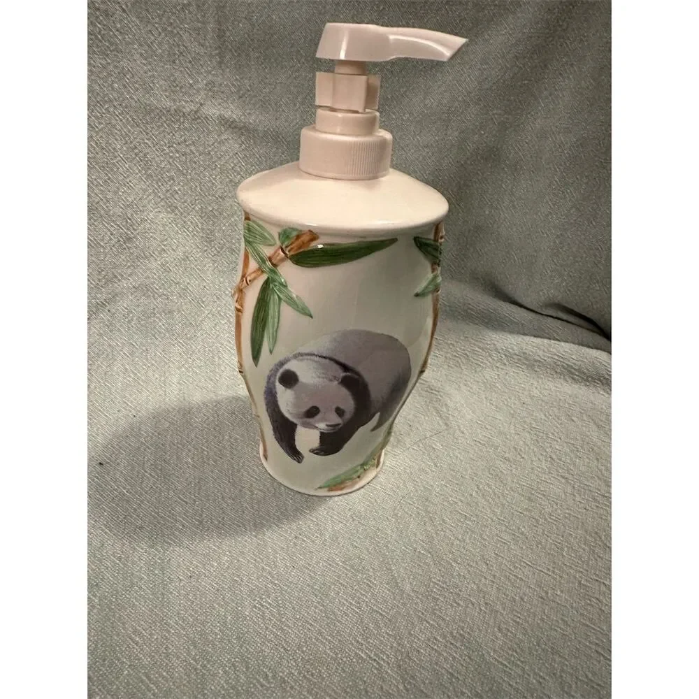 Consolidated Brass/CB Panda Ceramic Soap Dispenser Whimsical Bathroom Decor
